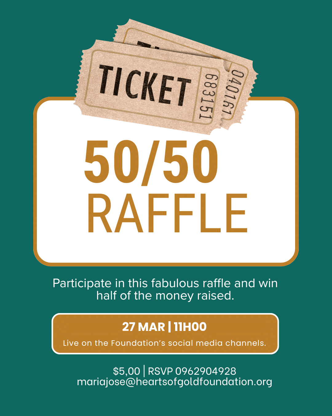 The 50/50 raffle is back — Don't miss it!